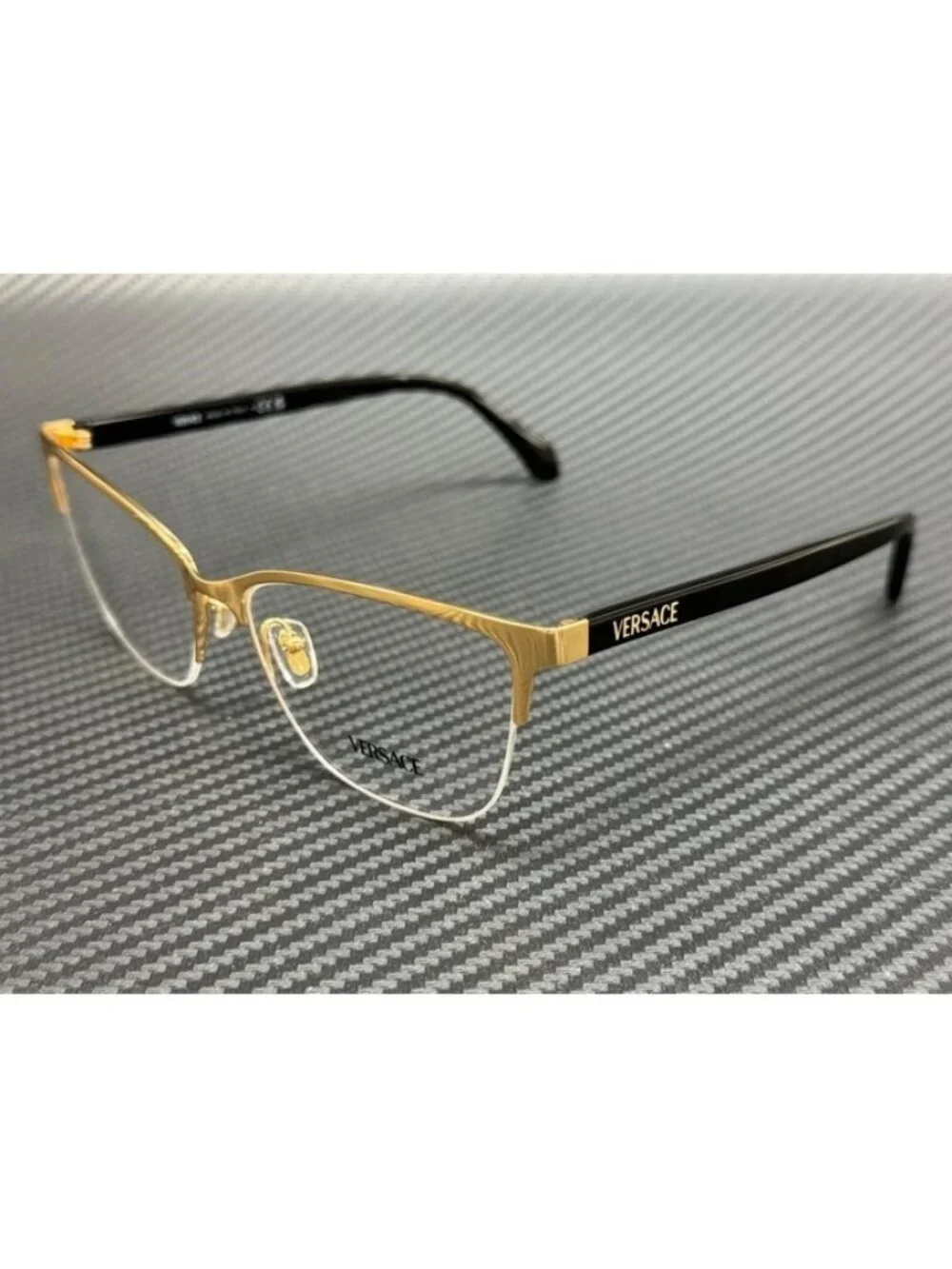 New Versace Women Gold Black Eyeglasses 54-16-140